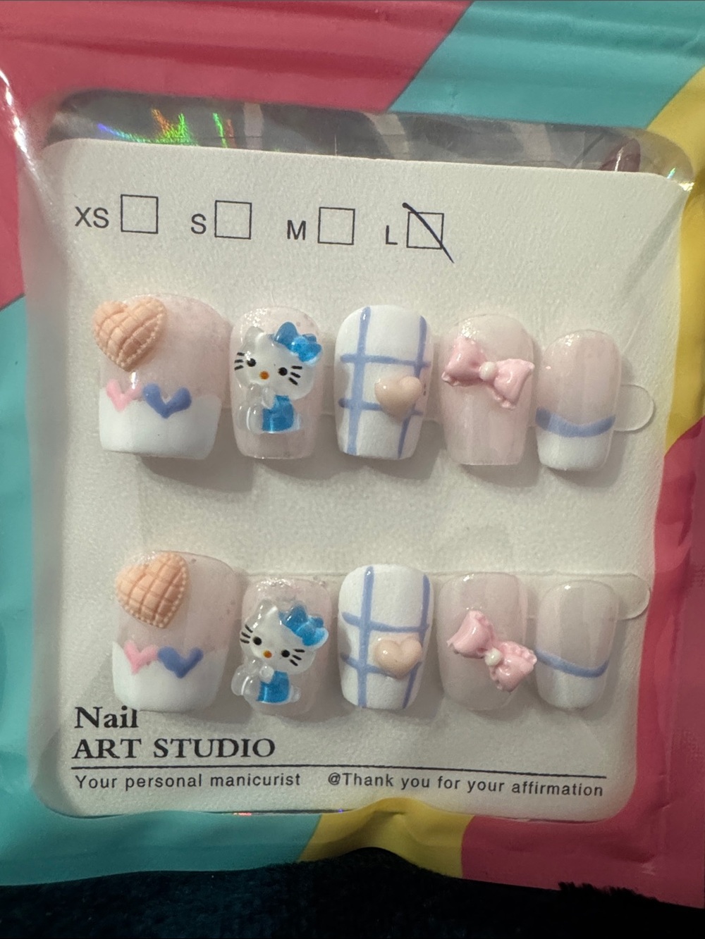 Hello Kitty Inspired Press-On Nails